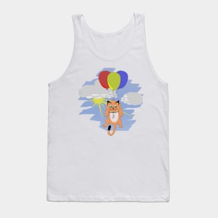 Flying Cat | Cute Kitten Tank Top